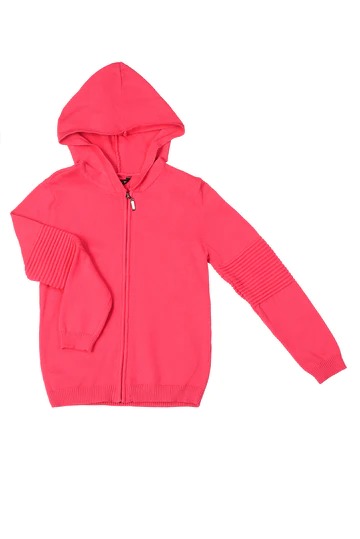 KDS-BC-12579 HOODED PULL OVER PINK